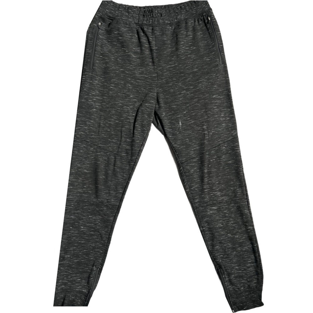 DEPARTWEST CHARCOAL GRAY INTERTECH KNIT LIGHTWEIGHT JOGGER W/ ZIPPER POCKETS
